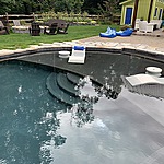 Gunite Swimming Pool with Tanning Ledge