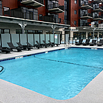 Commercial Gunite Swimming Pool located at the Mohawk Harbor